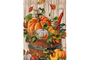 RICUVED Citrouille Diamond Painting Kits Adultes,Diamant Art Kits Citrouille,5D DIY Diamant Painting Kits,Diamond Painting Artisanat Arts Citrouille Artisanat pour la Maison Décor(30x40cm)