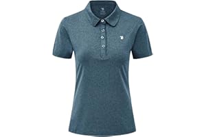 JINSHI Femme Polo Shirt de Sport à Manches Courtes Golf Tennis Tops