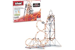 K'NEX | Amazin' 8 Coaster | Construction Set for Boys and Girls, Theme Park, Roller Coaster, 448 Piece Kids Building Set for Children Ages 7+ | Basic Fun 80216