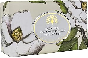 The English Soap Company, Vintage Wrapped Shea Butter Soap, Jasmine, 200g