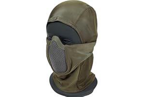 OneTigris Passamontagna in Rete con Visiera Passamontagna tattico Maschera Integrale Stile Ninja per Softair