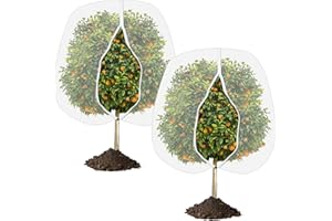 ‎HYWEAN HSAFE Hywean Hsafe Pflanzenschutznetz Insektenschutznetz 2 Stück Garten Insektennetz mit Kordelzug, Feinmaschig Gemüseschutznetz Gemüsenetz für Obstbäume Pflanzen Blumen Schutz vor Vögel (5.9FT*5.9FT)