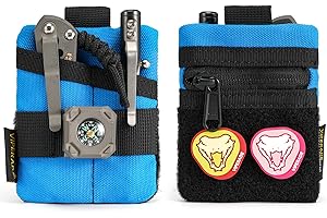 ‎VIPERADE VIPERADE VE13 Mini EDC Pouch,Kleiner EDC Organizer Tasche mit 3 Taschen,Mini EDC Werkzeugtasche mit Klettverschlussbereich,Mini EDC Tasche Kleiner Multitool Organizer Rucksack-Zusatztasche