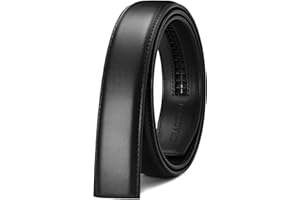 CHAOREN Ceinture Hommes Sans Boucle, Ceinture Automatique à Cliquet pour Hommes 35mm de Largeur Ceinture Cuir