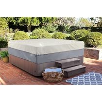 STEECA Whirlpool-Abdeckung Quadratisch, Wasserdicht & Wetterfest – Schutz Vor Regen, UV & Schmutz, Größe 228 X 228 Cm
