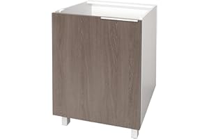 BERLIOZ CRÉATIONS Berlioz Creations CP6BC Unterschrank für Küche mit 1 Tür, aus Eiche, 60 x 52 x 83 cm, 100 Prozent französische Herstellung