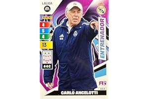 GENERIC Panini Adrenalyn XL La Liga Santander 2023-2024 - CROMOS SUELTOS (484 - ENTRENADOR - Carlo Ancelotti)