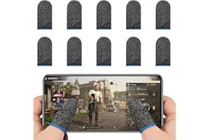 JUGNAW PUBG Gaming Finger Sleeves pour Le Jeu Mobile, Manchons à Doigts Haute Sensibilité pour Téléphones et Tablettes,Protection Doigt Main, Anti-Transpiration pour Gaming