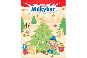 NESTLE MILKYBAR Milkybar Advent Calendar | 85g of Creamy White Chocolate Behind 24 Festive Doors | Countdown to Christmas with Delicious Daily Treats