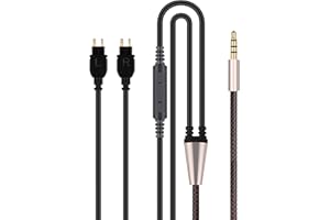 HanSnby Audio Cable Replacement - Compatible with Sennheiser HD525 HD545 HD565 HD580 HD600 HD650 Headphone and Compatible with Samsung Galaxy Huawei Android with in-Line Mic and Remote Volume Control
