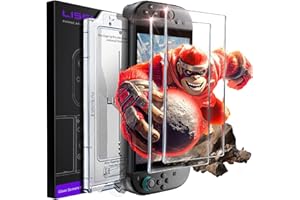 LISEN 2 sztuk dla Nintendo Switch 2 Panzerglas Ochrona ekranu, 9H Twardość Anti Kratzer Ultra HD,Auto-orientacja Bez dmuchań Pełny ekran pokrycie, Łatwa instalacja Automatyczne usuwanie pyłu