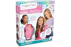 Make It Real Kit de Peinado Snap 'N Glam, Juguete Creativo
