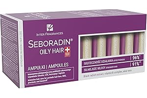 ‎SEBORADIN Seboradin Ampullen Für Fettiges Haar Gegen Haarausfall Haarverlust Psoriasis Schuppen Ausfallende Haare Serum Für Frauen Männer Kopfhaut Pflege Haarserum Haarpflege 14 x 5,5 ml Oily Hair