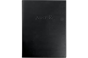 Exacompta - 294121E - Agenda de bureau Journal 29-1 Barbara - 21 x 29,7 cm - 1 jour par page - 3 à 6 utilisateurs - Janvier à décembre 2025 - Coloris noir