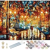 Komidea – Pittura Ad Olio Con Numeri Per Adulti: Kit Fai Da Te Su Tela Con Pennelli, 40x50 Cm, Quadro Scimmia