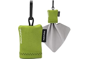 Alpine Innovations Spudz Classic Microfiber Cloth, Screen Cleaner and Lens Cleaner, Green, Large, 10 x 10 Inches