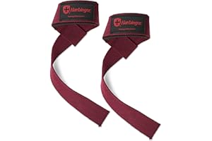 ‎HARBINGER Harbinger Padded Cotton Lifting Strap, Neoprene Wrist Support for heavy Duty Weightlifting, Bodybuilding, Strength Training Gym Fitness