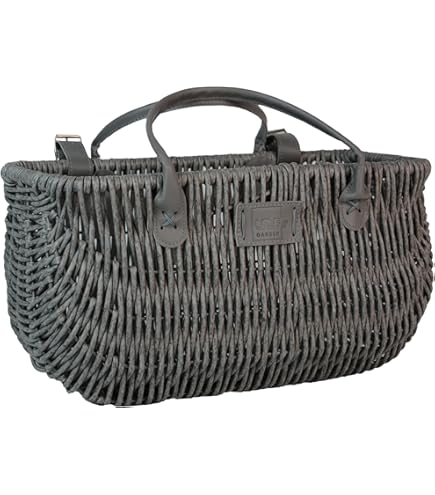 Panier Vélo Vintage Amovible – Guidon Avant, Brun, 33.5x24x22cm