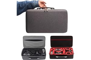 DINGLONG FLIGATTO Drone FPV et accessoires Sac à coque rigide Sac de rangement Mallette de transport Sac étanche pour drone,Sac de transport Sac de transport Sac de rangement protecteur pour DJI FPV Combo. (Noir)