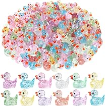 120 Stück Mini Leuchtende Harzenten In 8 Farben – Süße Dekofiguren Für DIY & Mikrolandschaften
