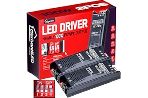 ClarivantiLED Transformateur LED dimmable 12V 100W 8.33A 2pcs 230V 220V Alimentation DC Transfo pour ruban driver alimentation basse tension transfo pour LED power supply tranformateur alim 12V