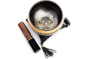 Set di campane tibetane – design facile da suonare con gatto, meditazione, consapevole dei 7 chakra, suono curativo, regalo realizzato a mano HIMALAYAN BAZAAR