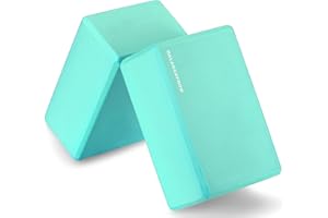 Fitvids Lot de 2 blocs de yoga haute densité, 22,9 x 15,2 x 10,2 cm chacun - plusieurs couleurs