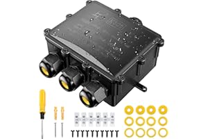 Kohree Abzweigdose Wasserdicht IP68 Verteilerdose Kabelverbinder Wasserdicht 4 Polig Klemmdose für Außen Größere 4 Wege Verbindungsdose für Ø4mm-14mm Kabeldurchmesser M25 Kabelverschraubung, PC + PA66