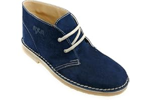 AXA SHOES Polacchino Uomo_Scarponcino Scamosciato in Pelle con Suola in Gomma