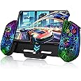 HELLCOOL Switch Pro Controller for Switch/OLED,Switch Controller for Handheld Grip with Hall Effect Joystick,One-Piece Switch Joycon with Turbo/Programmable/6-Axis/Vibration/RGB/4 Card Slot
