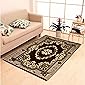 HOME ELITE Multicolor Ethnic Design Velvet Touch Carpet (140x200 cm)