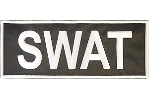 LEGEEON SWAT Large XL 10x4 inch Blue Line Law Enforcement Tactical Hook Patch