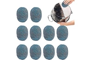 GÉNÉRIQUE Tampon Jex Avec Savon, 10 Pièces Tampons De Savon En Laine D'acier Réutilisable, Brosse Multi Usages Abrasive Pour L'hygiène Des Casseroles, Des Poêles, Desplaques De Cuisson, Desgraisses Tenaces