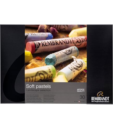 Pastels Doux Rembrandt - Set De 30 Demi-Pastels - Professionnel Haute Pigmentation