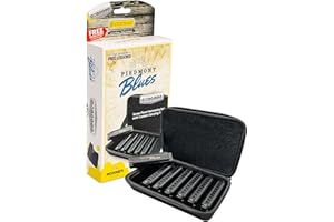 Hohner Piedmont Blues 7 Harmonica avec étui en acier inoxydable (PBH7)