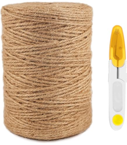 Jute Touw 18 Mm – Natuurlijk Hennep, 10 M, Gevlochten, Sterk, Biologisch Afbreekbaar, Voor Tuin, Cadeauverpakking En DIY
