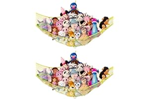 Lilly's Love Teddy Hammock - Toy Storage for Soft Stuffed Animals - Large 2 Pack (Yellow)
