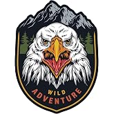 Quart Aksesuar Off Road Camping Adventure Kamp Eagle Kartal Sticker 10 x 7,5 cm