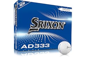 Srixon AD333 Golf Ball, Men, White, 12 Balls