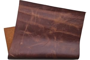 HAPPER STUDIO Rindsleder Stärke 1,7 mm. Pull-Up Crazy Horse gewachstes Leder. Echtlederblätter für Basteln. (1, Brown Whiskey, A3 (297 x 420mm))
