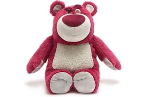 Disney Store Peluche Lotso de Grande Taille, Toy Story, 32 cm, Personnage en Peluche méchant Duveteux avec détails brodés et Finition Douce