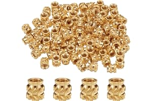 QUARKZMAN 100 st M3 Gänginsatser Mässing Värmeset InfogaM3x5x5mm