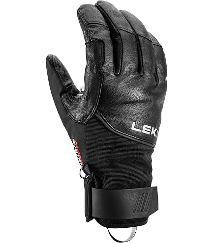 LEKI Vision GTX Handschuhe, Black-red, EU 7,5 Fashion