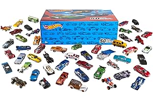 Hot Wheels Pack 50 Vehículos, Coches de Juguete (Modelos Surtidos, selección aleatoria), V6697