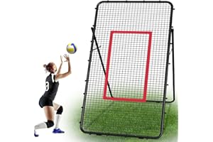 OGEMXU Adjustable Volleybal Net 7x4 Ft,Volleyball Training Equipment for Lacrosse, Baseball, Soccer,Tennis,Backyard Volleyball Rebounder Hitting Serving Passing Spike Practice