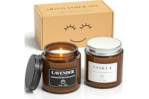 NORVENCE Candles Gifts for Women, Scented Candle Gift Set, Premium Soy Candles for Women and Men, Relaxing Candle Gifts for Birthday & Christmas (Black & White, 200G)