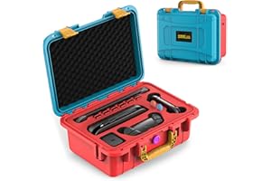 STARTRC GAMES Hard Carrying Case for Nintendo Switch 2 (2025), Professional IP67 Waterproof, Soft Lining All in One Travel Case for Switch 2 Console Pro Controller & Accessories, Blue & Orange