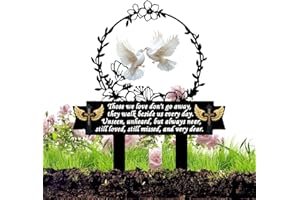 GÉNÉRIQUE Grave Decoration Memorials, Memorial Grave Markers, Sympathy PARCEAU INCRYIC for CIMETERY, Gardening Memorial Metal Decoration for Cemetery Outdoors Yard Lawn