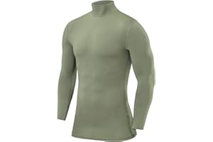 PowerLayer Maglia Termica Uomo a Manica Lunga - Maglia Compressione Uomo per Calcio e Sport - Strato Base a Maniche Lunghe - per Allenamento Corsa e Ciclismo
