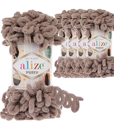 5 Ballen/Skeins Alize Puffy Kleur Baby Big Loop Deken Garen 100% Micropolyester Zachte Wol Elke Bal 100g 9m - 6398